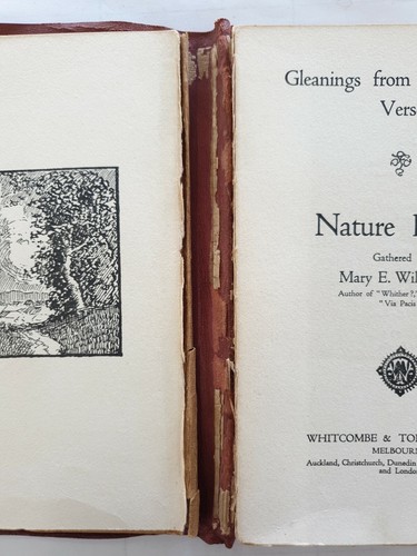Gleanings From Australiasian Verse Nature Poems 1919? Leather Paper Cover - Picture 2 of 10