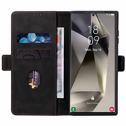 Custodia magnetica pieghevole ultra pelle per Samsung Galaxy S24 / protezione schermo - Foto 5 di 24