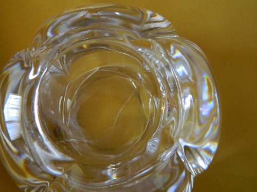 Crystal CANDLE HOLDER RCR ROYAL CRYSTAL ROCK Lotus Flower Ornament Made In Italy - Picture 9 of 11