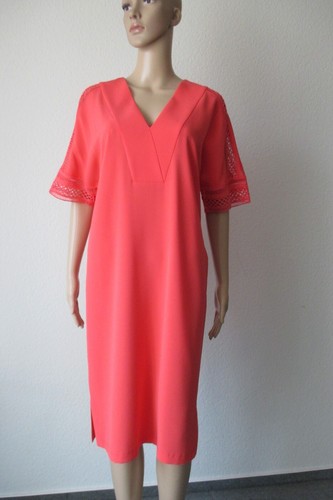 Vestido Laurel rojo, cuello en V, encaje en las mangas, talla 36 - Imagen 10 de 10