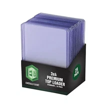 25 Hard Plastic Toploaders, Clear Trading Card Protectors, Pokemon Sleeves, Y...