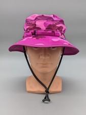Sunday Youth Purple Camo Hat Nylon Bucket Sun Hat Size Large