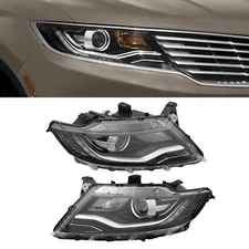 For 2016-2018 Lincoln MKX Xenon/HID Headlight Headlamps Non-AFS Left&Right Side