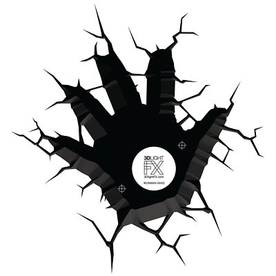 3D Deco Light FX Avengers Replacement Crack Wall sticker Led Wall Light Sticker