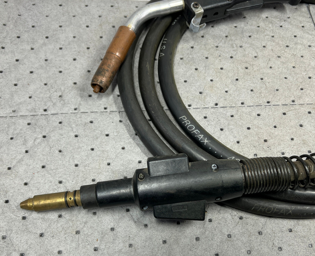 g Profax Miller 400 Amp Welding Mig Gun 45 Degree Swan Neck 15