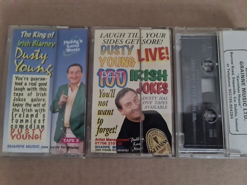 Irish Jokes , Cassette Tape Bundle X3 , Dusty Young And Hal Roach Near Mint - Picture 3 of 3