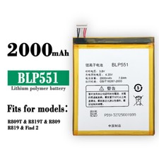 100 New Battery For OPPO BLP-551 R809T R819T 809 819 Find2 Mobile Phone BLP551