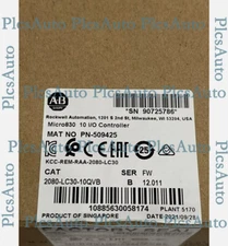 New Factory Sealed AB 2080-LC30-10QVB / B Micro830 10 I/O Controller