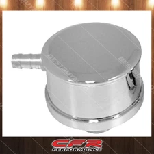 Cobra-Tek Fits  Chevy d Smooth Polished Billet Aluminum Breather W/ PCV Valve