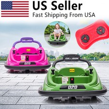 12V Kids Ride On Car Bumper Electric 360  Spin Vehicle Toy Parent Remote Control
