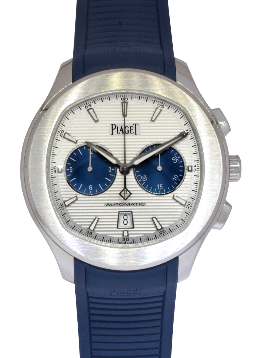Piaget Polo Chronograph Steel Silver Dial Mens 42mm Automatic