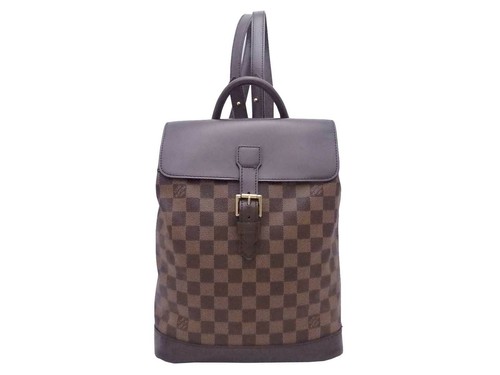 Auth Louis Vuitton Damier Soho Backpack 