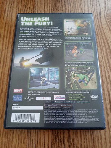 Hulk (PS2, 2003) - CIB - Tested - Picture 2 of 4