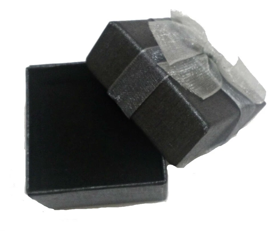 PENDIENTES de PLATA de 1ª ley 925 con ONIX Facetado de 12 mm Colecc. "Danubio" - Imagen 2 de 2