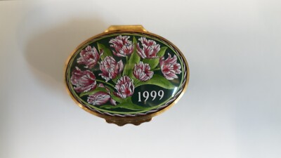 Halcyon Days Enamels 1999 Year Box ( no Box ) 2 1/8'' long