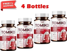 4 X Tomiko Asta Complex Plus Tomato Dietary Supplement Brightening Skin
