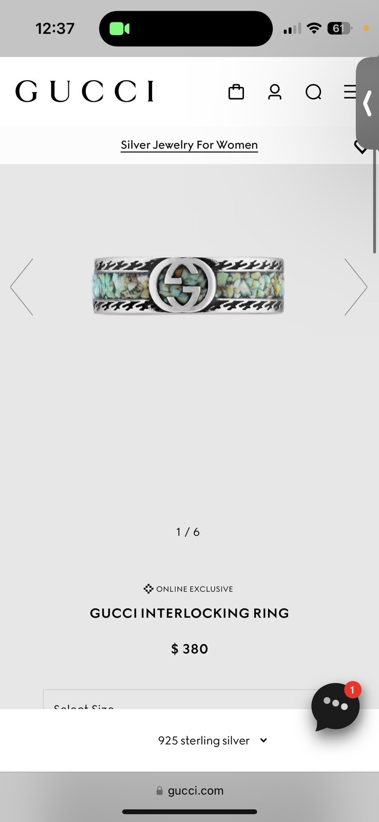 Gucci Interlocking Ring - image 4