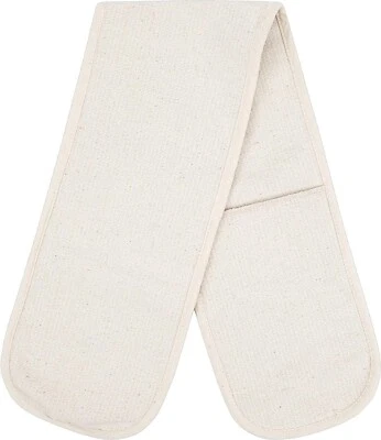 Double Oven Glove 100% Cotton Kitchen Mitt Home Restaurant Chef Catering Cooking - Image 1 of 4