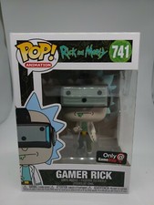 Funko Pop! #741 Rick and Morty Gamer Rick GameStop Exclusive with Protector!