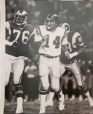 DAN FOUTS NFL FOOTBALL TYPE 1 DARRYL NORENBERG PHOTO SAN DIEGO CHARGERS LEGEND 