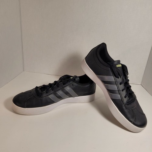 1073 ADIDAS VL COURT 2.0 K BLACK GREY YOUTH boys size 4.5 SNEAKERS F36381 |  eBay