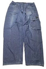 Vintage Baggy Carpenter Cargo Jeans Mens 38 X 32 Y2K Skater