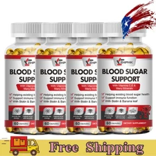 BLOOD SUGAR SUPPORT SUPPLEMENTS- Natural Glucose Control & Blood Regulator