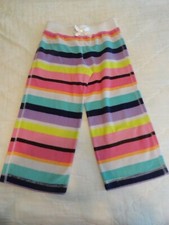 Girls Jumping Bean Fleece Multi-Color Stripe Pants - SZ 4
