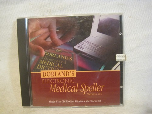Dorland's Electronic Medical Speller 3.0 cd rom Windows Macintosh software - 第 1/4 張圖片