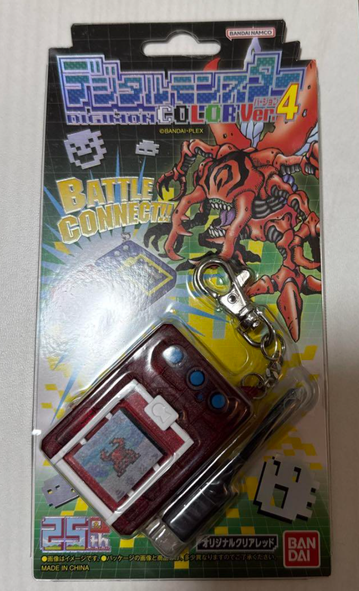 Digital Monster Color Ver.4 Original Clear Red Digimon 25th