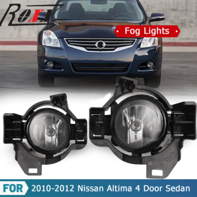 Fog Light Kit With Wiring & Switch – Fits 2007-2012 Nissan Altima (Halogen, Clear Lens)