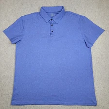 Telaleo Polo Shirt Mens XL Blue Short Sleeve Performance Golf