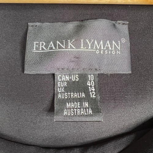 Frank Lyman Design Corporate Dress size 12 Black Stretch Comfort Evening Cut Out - Picture 5 of 12