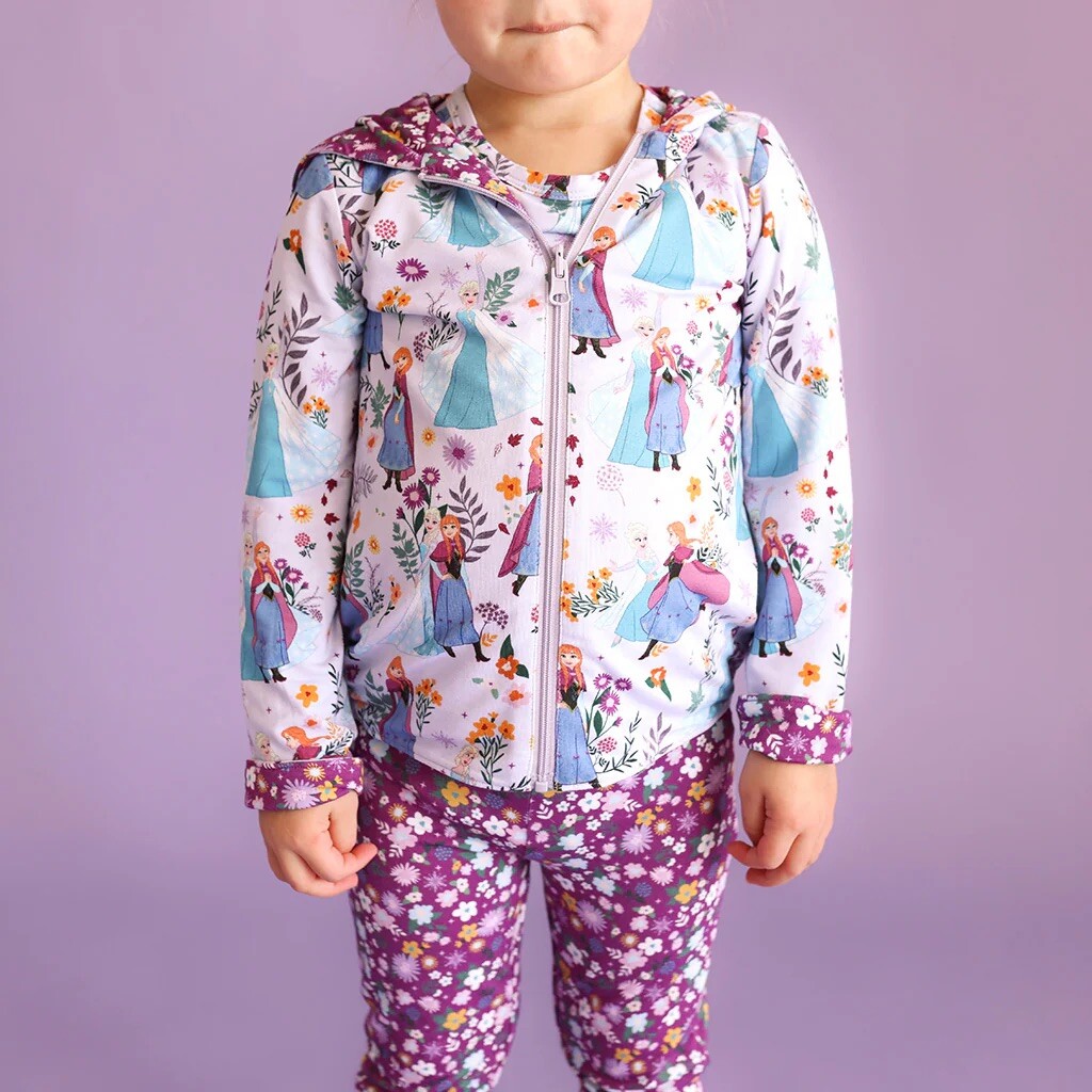 Posh Peanut ❄️ Disney Frozen Sisters Reversible Full Zip Jacket