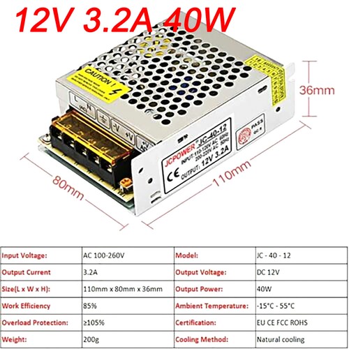 DC Geregelt Schaltnetzteil Transformator 3V 9V 13.8V 15V 18V 28V überwachen - Bild 36 von 89