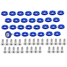 30X Aluminum Fender Bumper Washers M6x20mm CNC Billet Bolt Engine Dress Up Kits