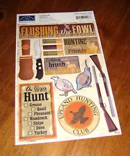 Karen Foster Design Cardstock Sticker Sheet ~ Upland Hunting.