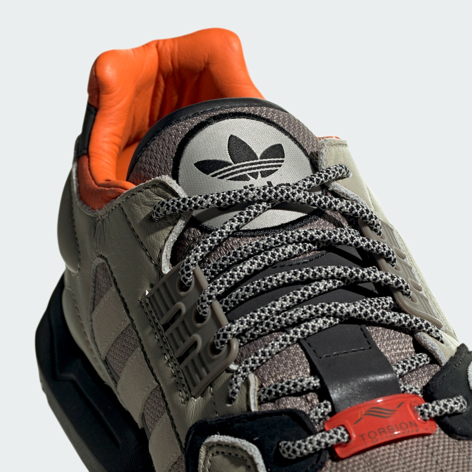 adidas originals zx torsion trail shoe in sesame and orange