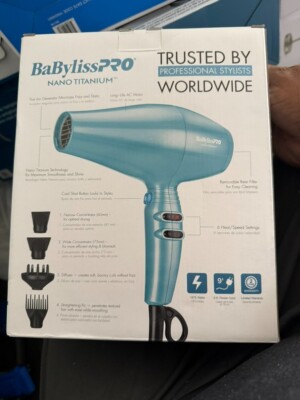 BaBylissPRO Nano Titanium Turbo Xtreme Professional Dryer Opened Box