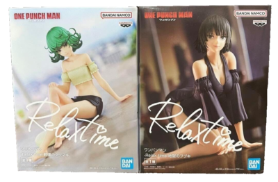 One Punch Man Figure Tatsumaki Fubuki Set Tornado Blizzard Relax