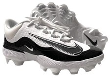 Nike Alpha Huarache Elite 4 Low MCS Cleats FD6255-101 Black (Men’s 9) No Box