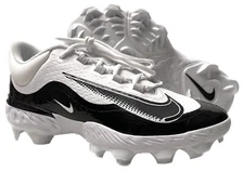 Nike Alpha Huarache Elite 4 Low MCS Cleats FD6255-101 Black (Men’s 9) No Box