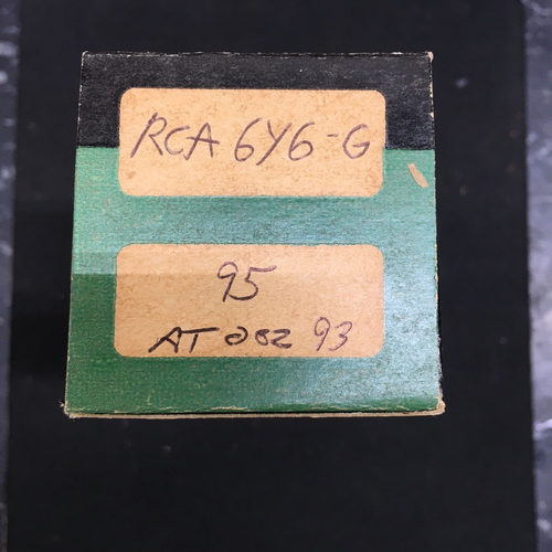 Tube électronique RCA 6Y6G - Neuf, Sous Garantie 3 Mois, Pièce Vintage
