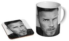 Gary Barlow Eyes - Coffee / Tea Mug And Coaster Gift Set