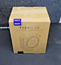 NZXT T120 RGB 120mm CPU Fan with Heatsink - Black OPEN BOX NEW  FREE SHIPPING 