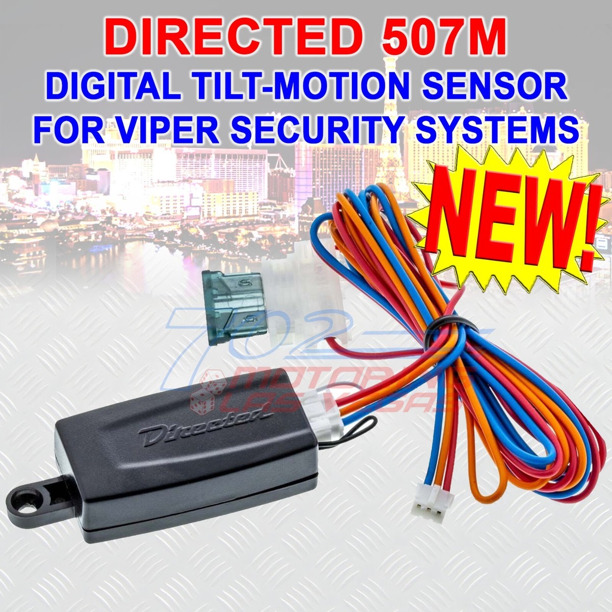 NEW DEI 507M DIGITAL TILT MOTION JACKING CAR TRUCK ALARM SENSOR 