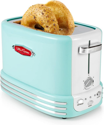 New and Improved Wide 2-Slice Toaster Perfect for Bread, English Muffins, Bagels