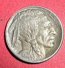 1913D Type 1 US Buffalo Nickel! "Denver" Mint! XF! SHARP! Old US Coin!