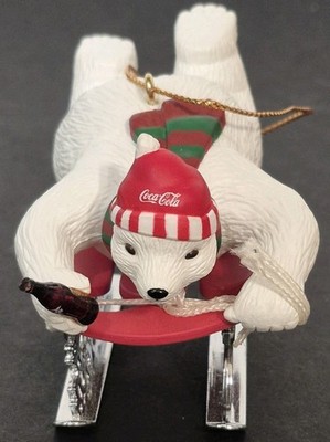 1994 Coca Cola Polar Bear Ornament Cavanagh's Christmas Collector's Society