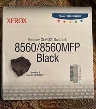 NEW Genuine Xerox 8560 8560 Black Solid 108R00727 Ink Cartridges Box -Quantity 6